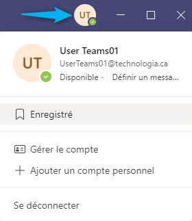 Teams - voir les messages enregistrés