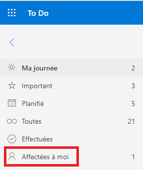 Intégrations des tâches dans To Do